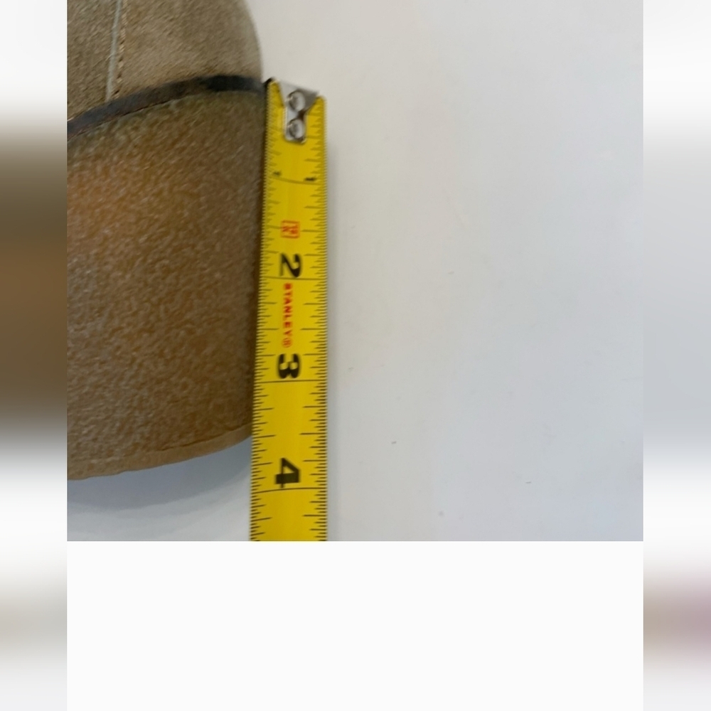 Madewell Suede Lace Up WEDGE Booties MONK strap Buckle 3.5" HEIGHT SZ 9.5 - Picture 14 of 15